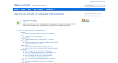 Desktop Screenshot of dbascript.com
