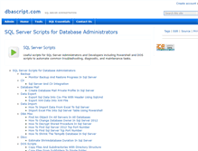 Tablet Screenshot of dbascript.com